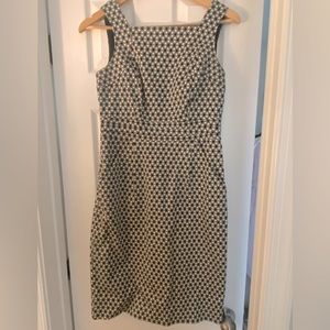 Black and white officewear dress